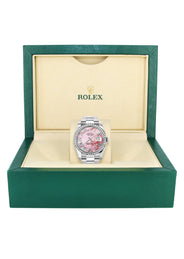 116200 | Rolex Datejust Watch | 36Mm | Pink Mother Of Pearl Roman Dial | Oyster Band
