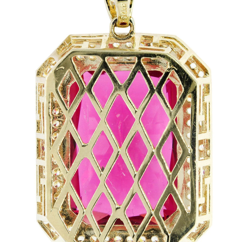 10K Gold Ruby Pendant  |  14.3 Grams