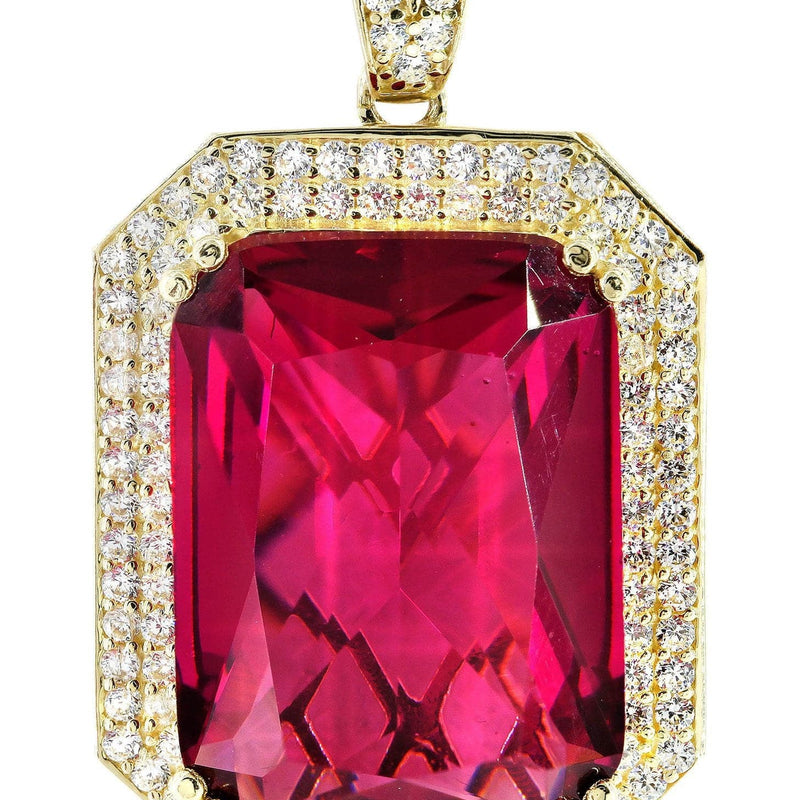 10K Gold Ruby Pendant  |  14.3 Grams