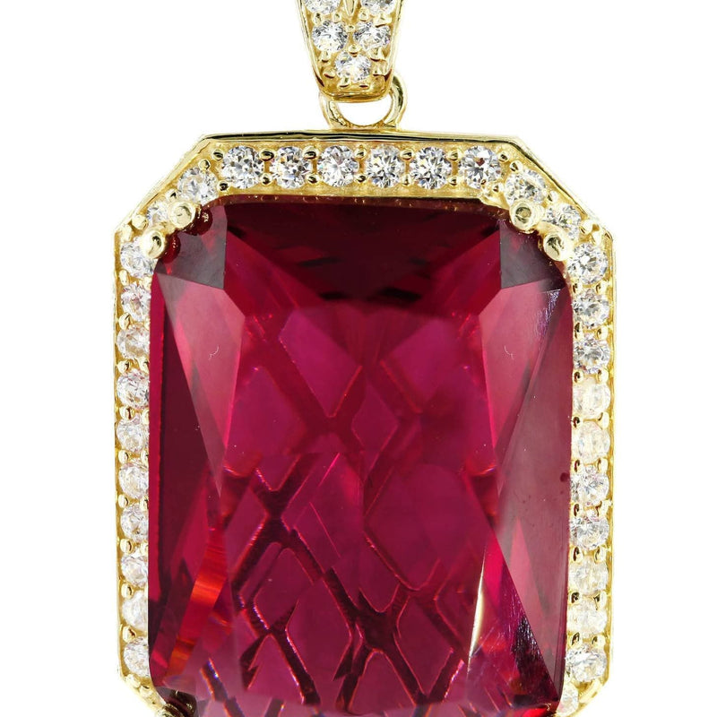 10K Gold Ruby Pendant  |  12.2 Grams