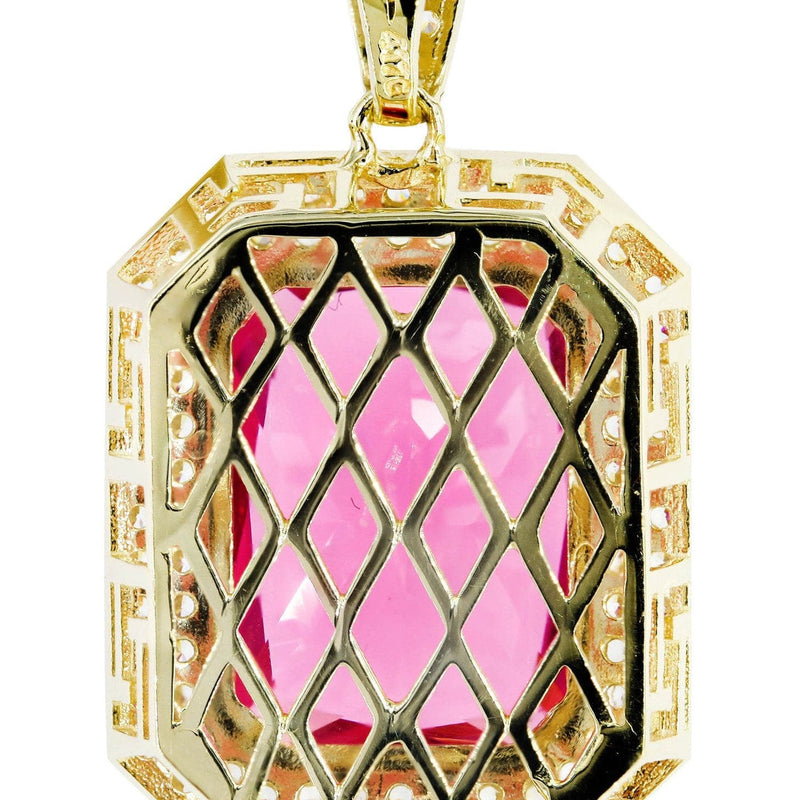 10K Gold Ruby Pendant  |  14 Grams