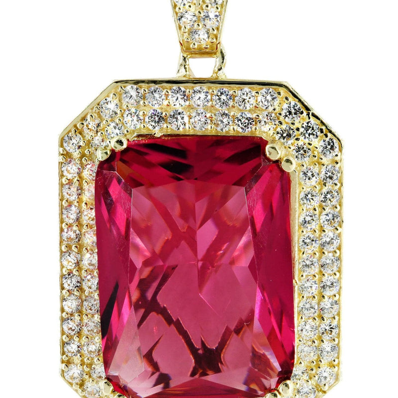 10K Gold Ruby Pendant  |  14 Grams