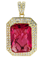 10K Gold Ruby Pendant  |  14 Grams