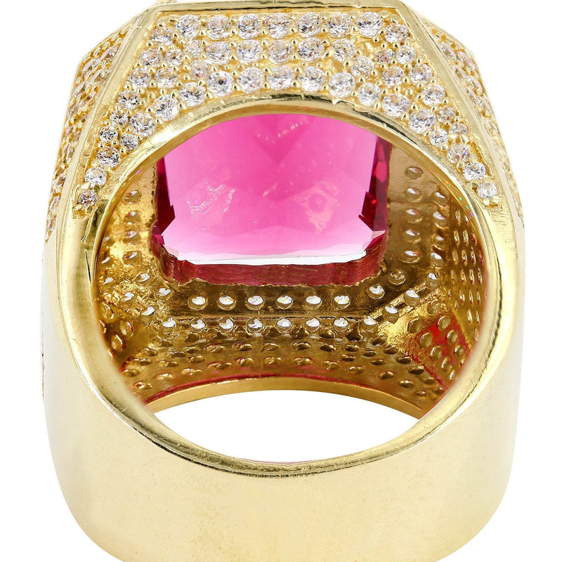 Ruby 10K Gold Mens Ring | 22.1 Grams
