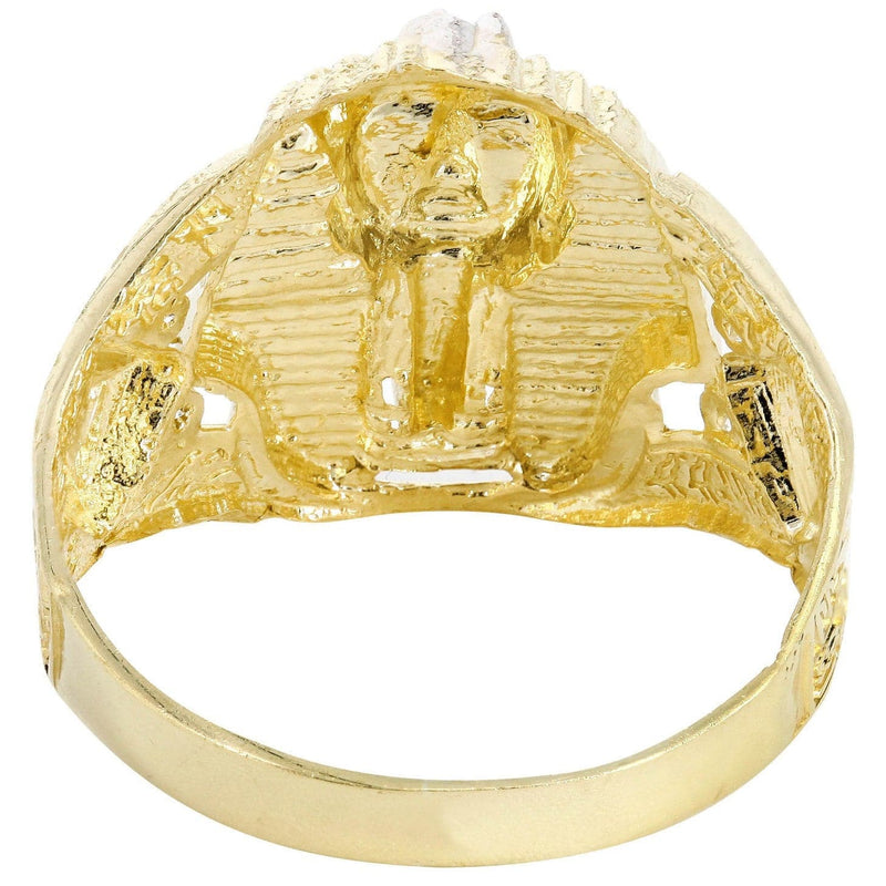 Pharoah 10K Gold Mens Ring | 4.2 Grams