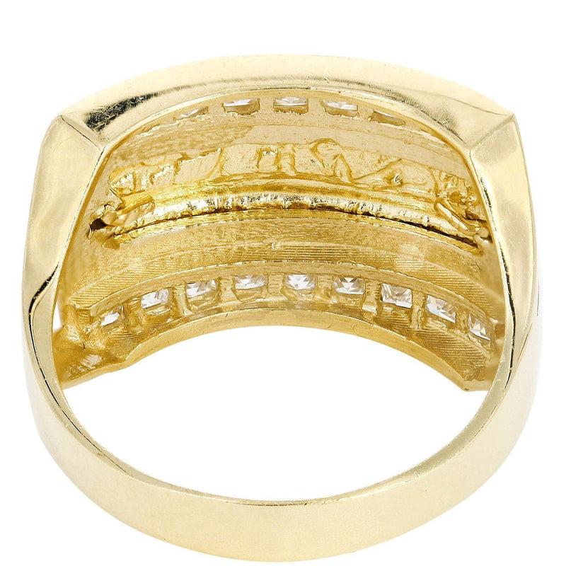 Last Supper  10K Gold Mens Ring | 6.4 Grams
