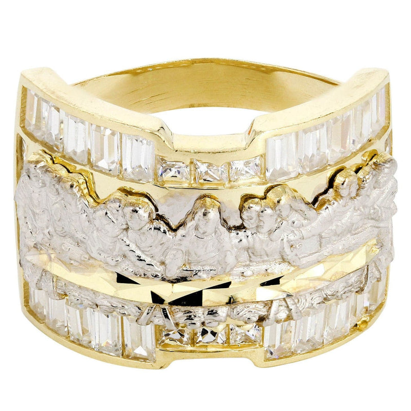Last Supper  10K Gold Mens Ring | 8.4 Grams