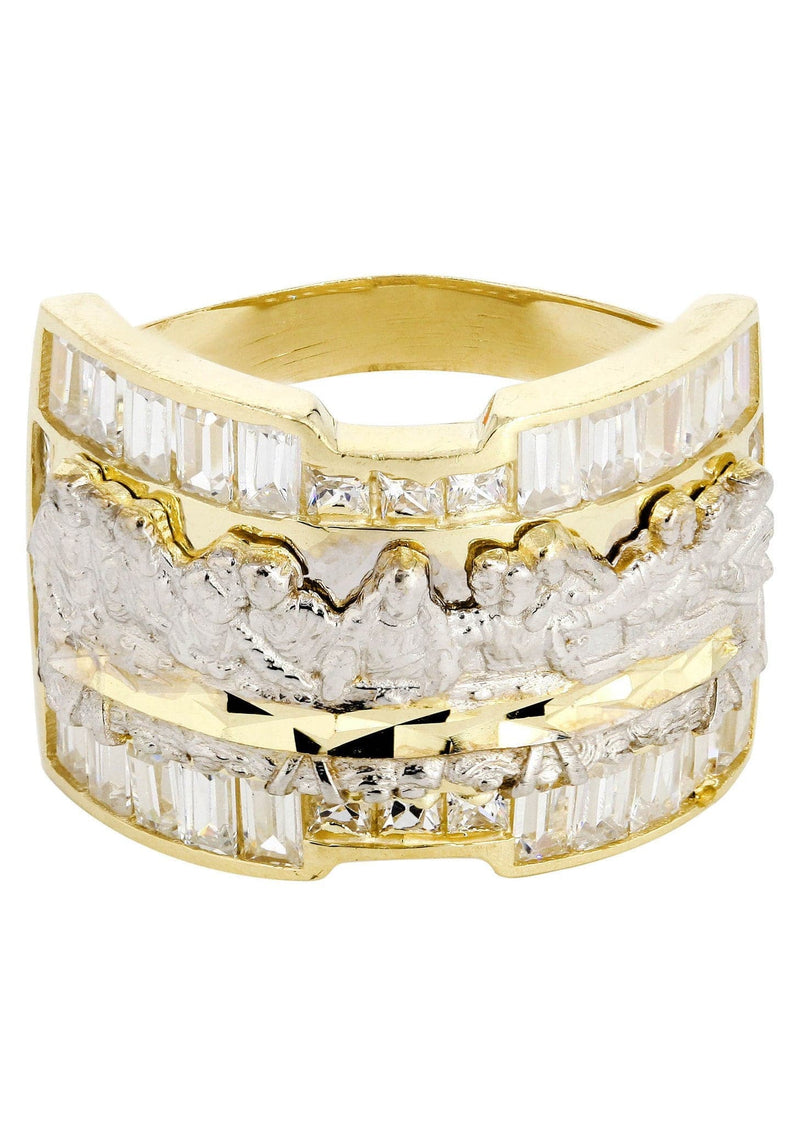 Last Supper  10K Gold Mens Ring | 8.4 Grams
