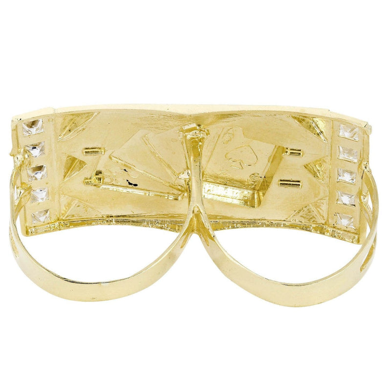 Cards 10K Gold Mens Ring | 13.8 Grams