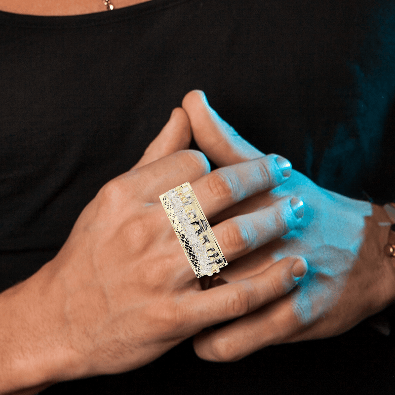 Last Supper 10K Gold Mens Ring | 13.6 Grams