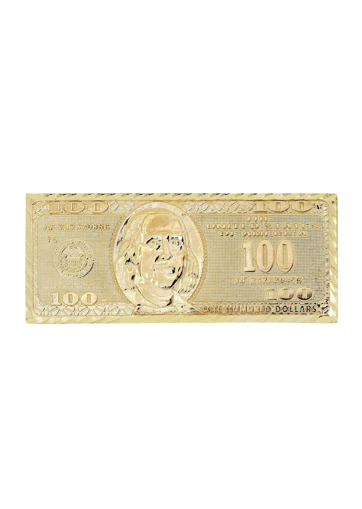$100 Dollor Bill  10K Gold Mens Ring | 6.9 Grams