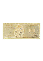 $100 Dollor Bill  10K Gold Mens Ring | 6.9 Grams