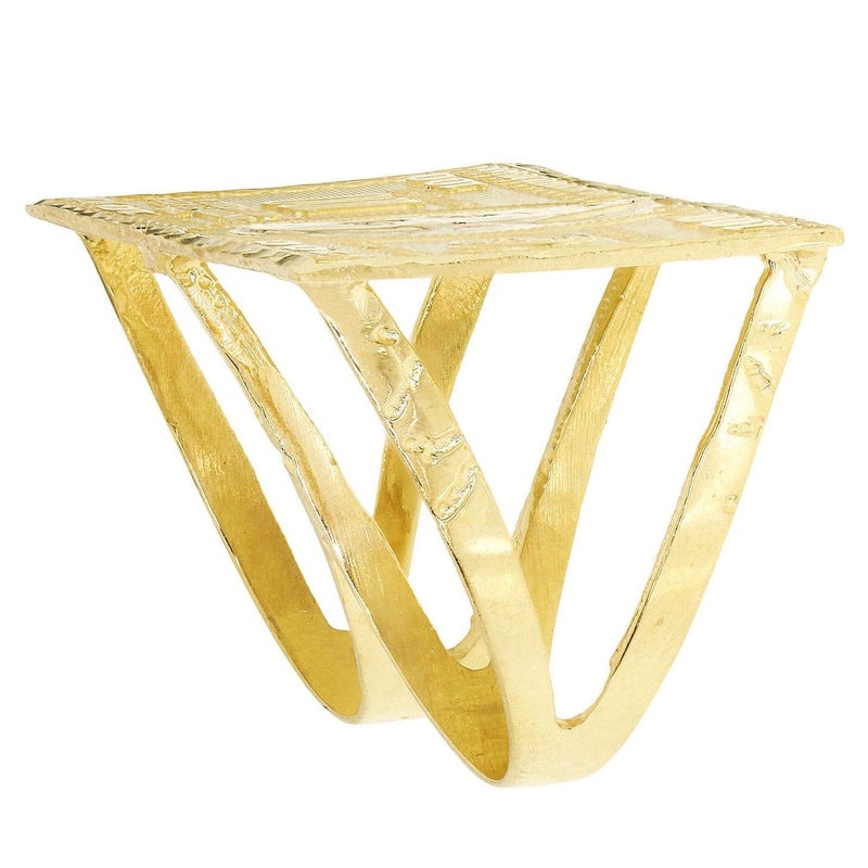 $100 Dollar Bill  10K Gold Mens Ring | 10.2 Grams