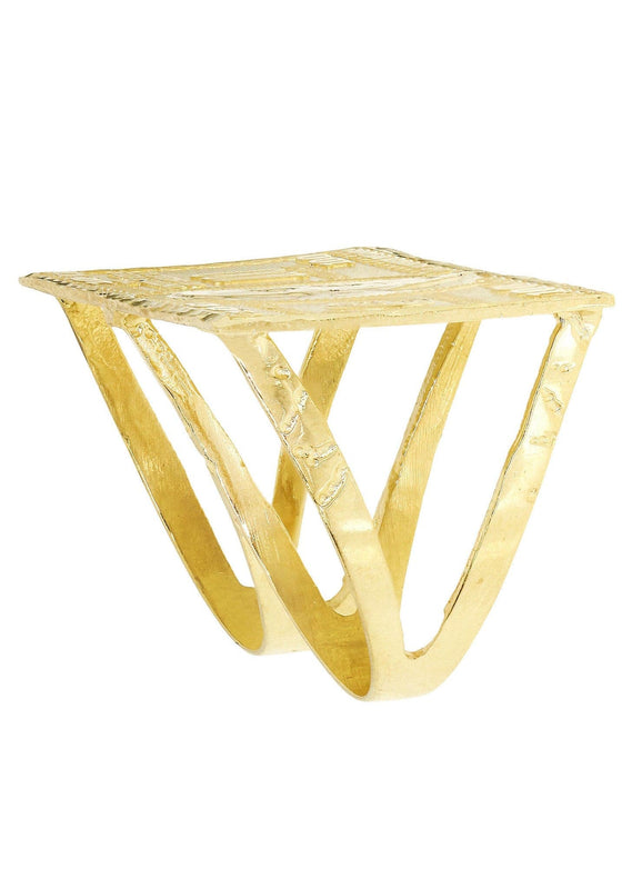 $100 Dollar Bill  10K Gold Mens Ring | 10.2 Grams