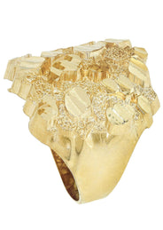 Gold Nugget Ring- 10K Gold | 6.1 Grams