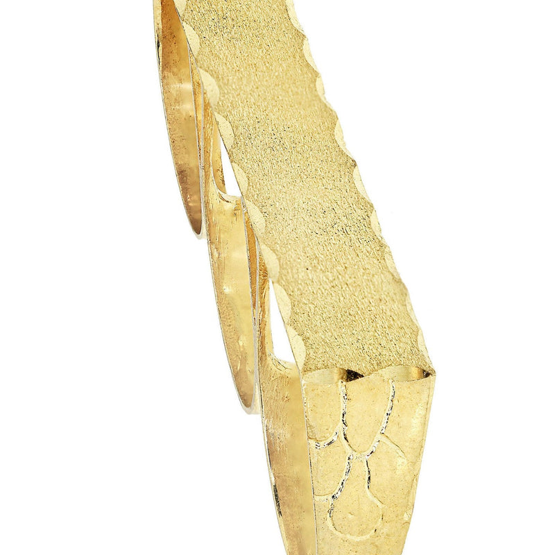 Three Finger 10K Gold Mens Ring | 9.2 Grams