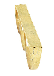Three Finger 10K Gold Mens Ring | 9.2 Grams