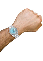 116200 | Rolex Datejust Watch | 36Mm | Tiffany  Blue Roman Dial | Oyster Band