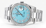 116200 | Rolex Datejust Watch | 36Mm | Tiffany  Blue Roman Dial | Oyster Band
