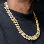 High End Jewelry - Iced Out Baguette Miami Cuban Link Chain