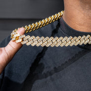 High End Jewelry - Iced Out Baguette Miami Cuban Link Chain