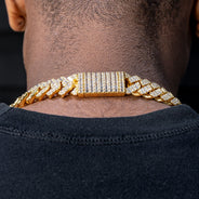 High End Jewelry - Iced Out Baguette Miami Cuban Link Chain