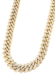High End Jewelry - Iced Out Baguette Miami Cuban Link Chain