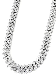 High End Jewelry - Iced Out Baguette Miami Cuban Link Chain