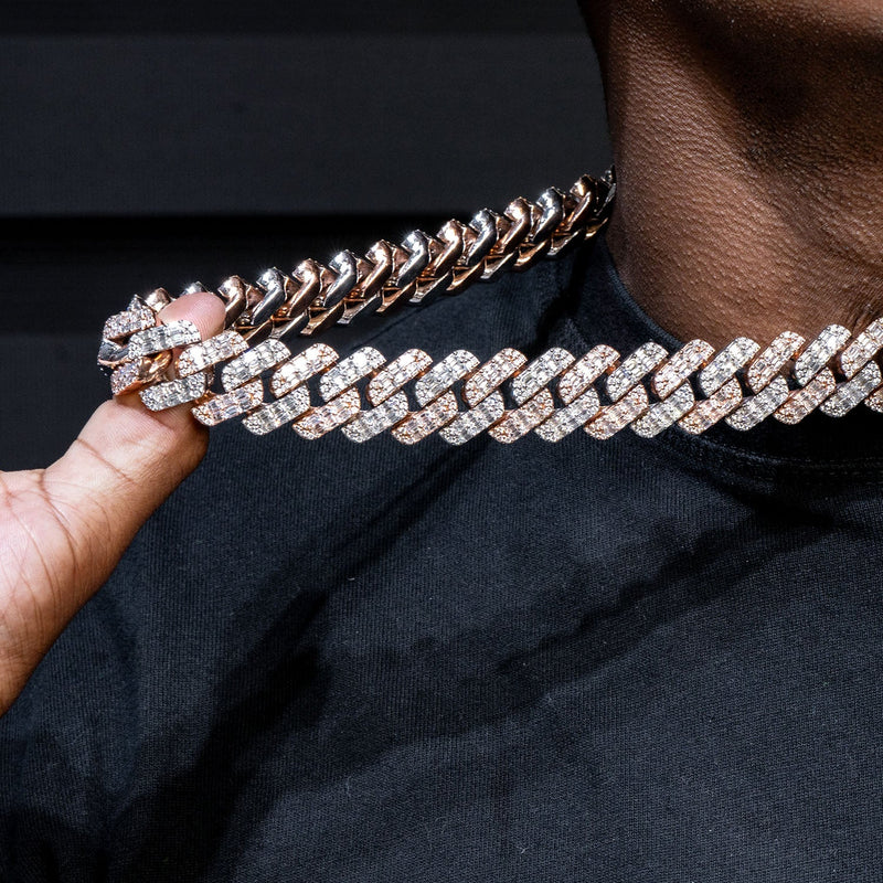 High End Jewelry - Iced Out Baguette Miami Cuban Link Chain