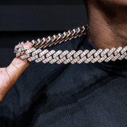 High End Jewelry - Iced Out Baguette Miami Cuban Link Chain