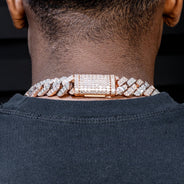 High End Jewelry - Iced Out Baguette Miami Cuban Link Chain