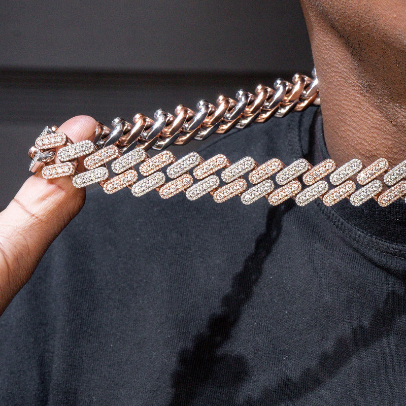High End Jewelry - Iced Out Diamond Cuban Link Chain