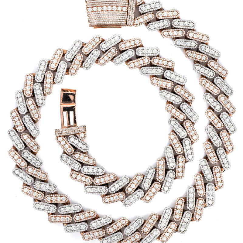 High End Jewelry - Iced Out Diamond Cuban Link Chain