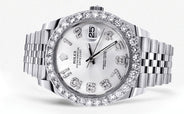 Rolex Datejust 41 Watch | 41 MM | Custom Numbers Diamond Dial | Jubilee Band