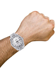 Rolex Datejust 41 Watch | 41 MM | Custom Numbers Diamond Dial | Jubilee Band