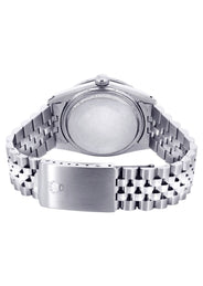 Womens Rolex Datejust Watch 16200 | Fluted Bezel | 36Mm | Orange Dial | Fluted Bezel | Jubilee Band