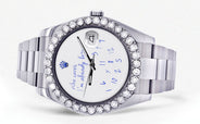 Rolex Datejust II Watch | 41 MM | "Who Cares I'm Already Late" Custom Dial | Oyster Band