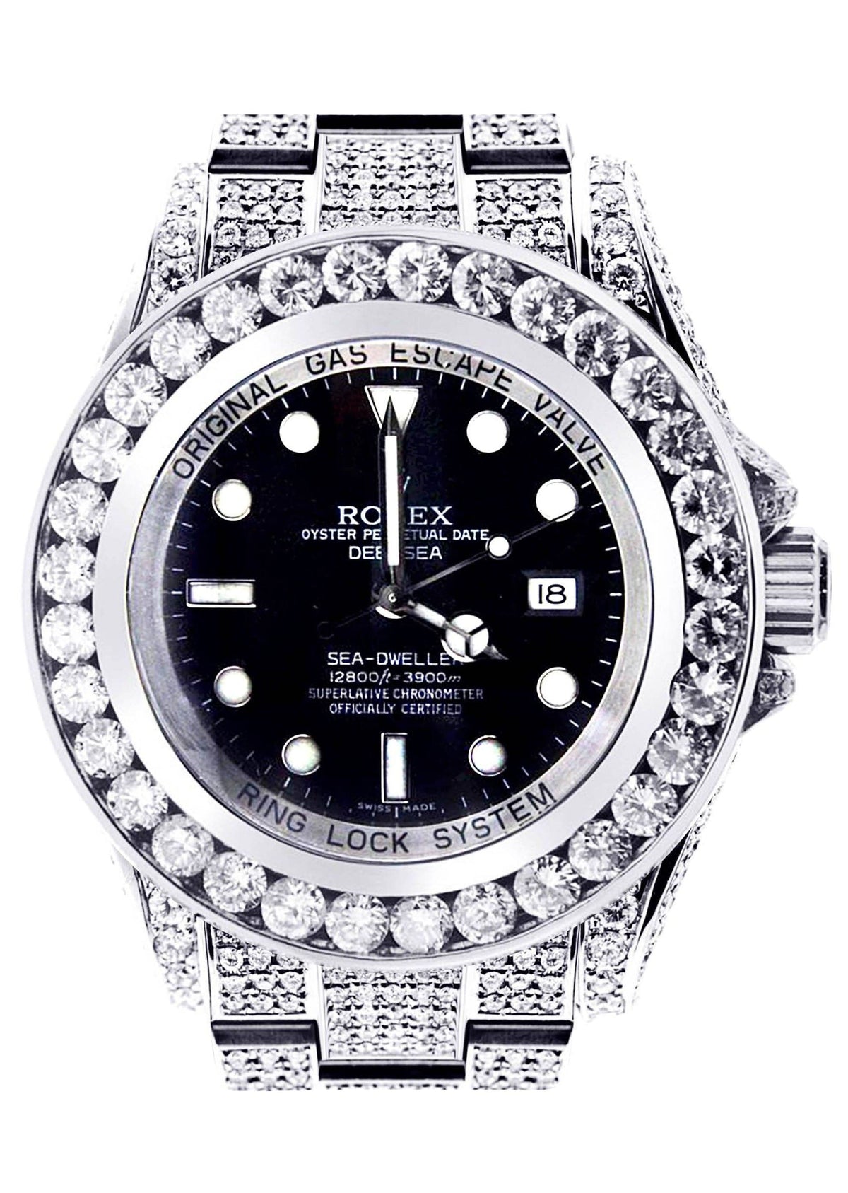 Diamond Rolex Deepsea Sea-Dweller | Stainless Steel | 44 Mm