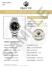 Diamond Mens  Rolex Datejust Watch 16200 | 36Mm | Custom Green Roman Numeral Dial | Oyster Band