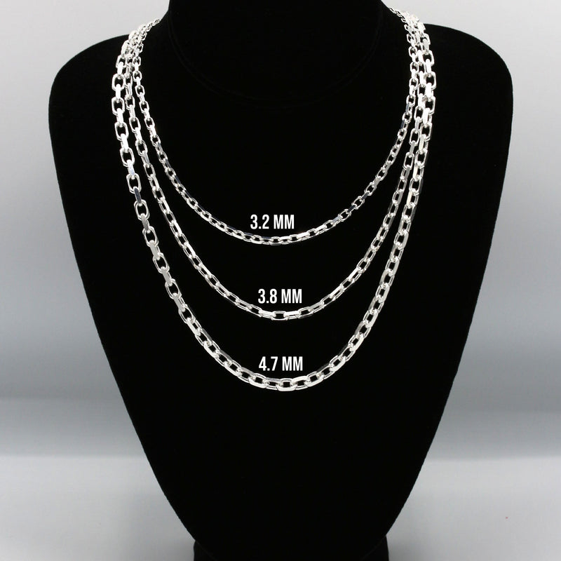 Silver Chain - Mens White Chain / Hermes Chain