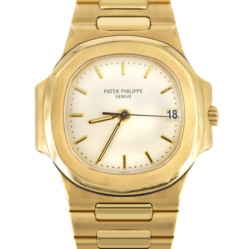 PATEK PHILIPPE NAUTILUS | 37 MM | 18K GOLD | WHITE DIAL