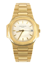 PATEK PHILIPPE NAUTILUS | 37 MM | 18K GOLD | WHITE DIAL