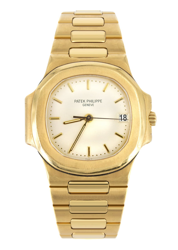 PATEK PHILIPPE NAUTILUS | 37 MM | 18K GOLD | WHITE DIAL