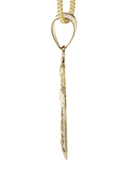 10K Yellow Gold & Nugget Cross Necklace | Appx. 12.7 Grams