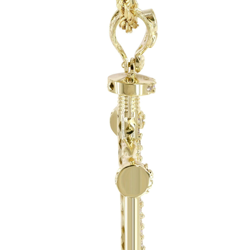 10K Yellow Gold Cross Necklace | Appx. 14.4 Grams