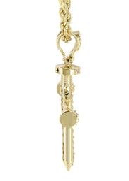 10K Yellow Gold Cross Necklace | Appx. 14.4 Grams