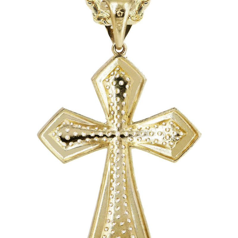 10K Yellow Gold Cross Necklace | Appx. 14.9 Grams