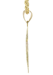 10K Yellow Gold Diamond Cut Cross Necklace | Appx. 13.4 Grams