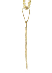10K Yellow Gold & Nugget Cross Necklace | Appx. 14.3 Grams