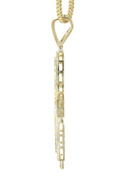 10K Yellow Gold   Melting Ankh Necklace | Appx. 15.7 Grams